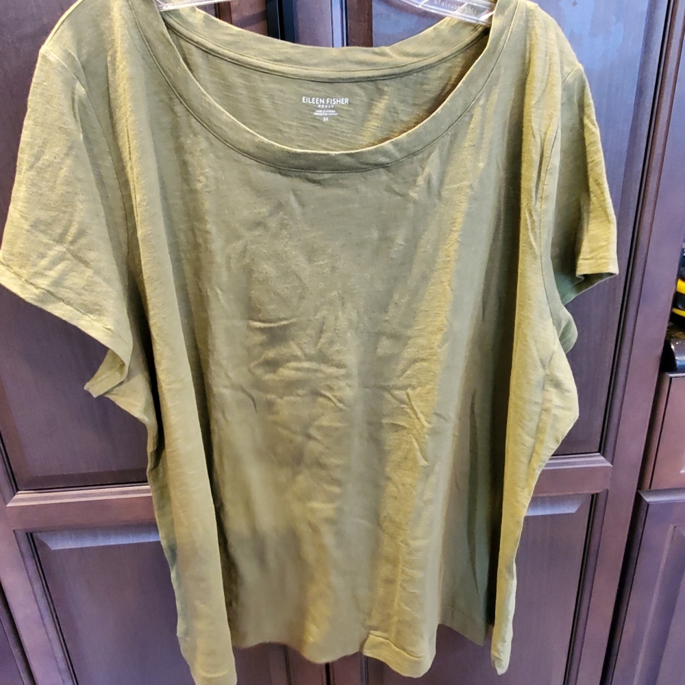 Eileen Fisher 3X cap sleeve T-shirt